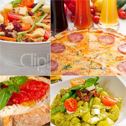 healthy Vegetarian vegan food collage