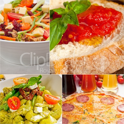 healthy Vegetarian vegan food collage