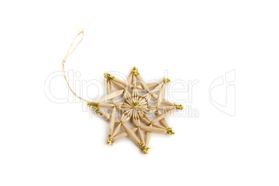 traditional christmas decoration isolated on white background