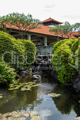 Person swimming in a pool in Bali