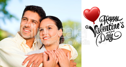 Composite image of cute valentines message