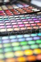 make up palette colorfull closeup