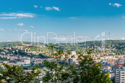 Scenic rooftop view of Stuttgart, Germany