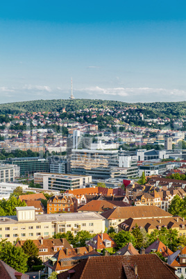 Scenic rooftop view of Stuttgart, Germany