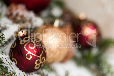 Several assorted Christmas ornaments