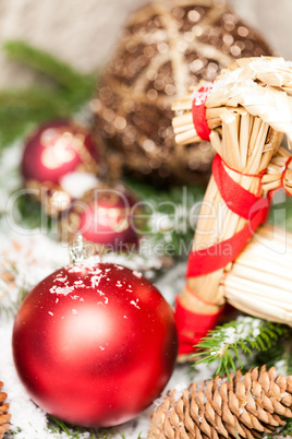 Several assorted Christmas ornaments