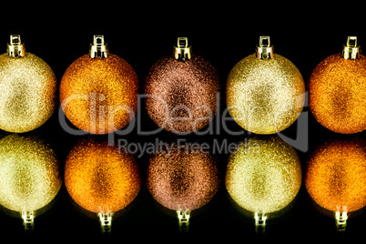 christmas decoration in orange on black