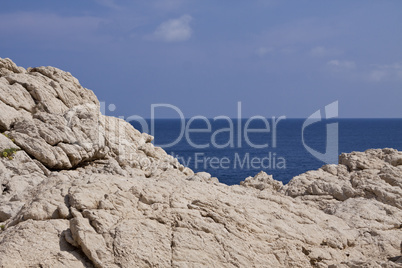 beautiful riffs rock stone sea ocean in summer