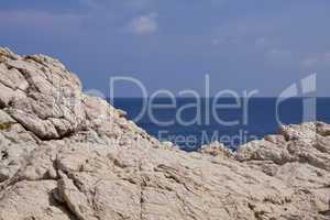 beautiful riffs rock stone sea ocean in summer