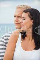Loving couple enjoy a quiet tender moment