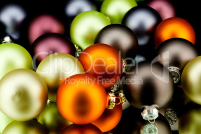 christmas decoration in mixed colours