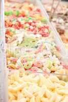 delicious assortement of sweets on market