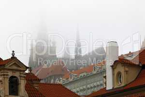 Cathedral of St Vitus in fog