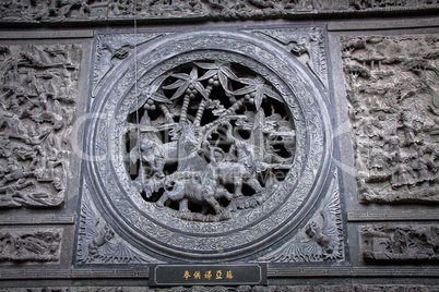 Interior of an ornate Asian temple