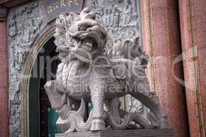 Interior of an ornate Asian temple