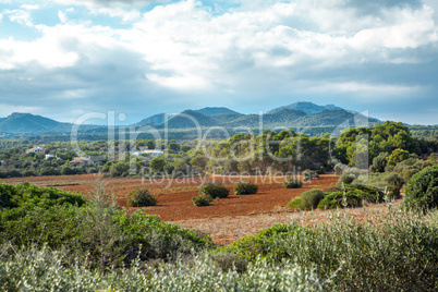 beautiful landscape mountain view mediterranean spain