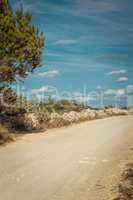 empty road in sunlight blue sky destination