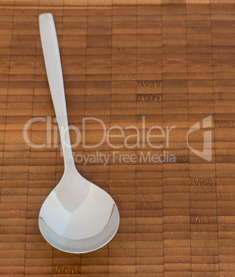 Spoon on a wooden surface