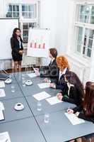 business team on table in office conference