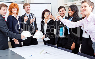 business team diversity happy isolated