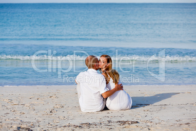 happy couple in love having fun on the beach happy couple in love having fun on the beach