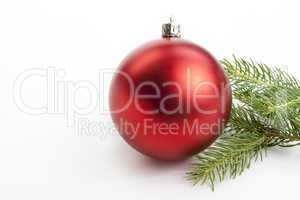 traditional christmas decoration isolated on white background