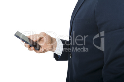 Stylish businessman chatting on his mobile