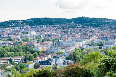 Scenic rooftop view of Stuttgart, Germany