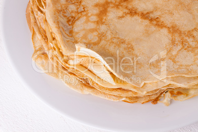 Delicious Pancakes on Plate Served