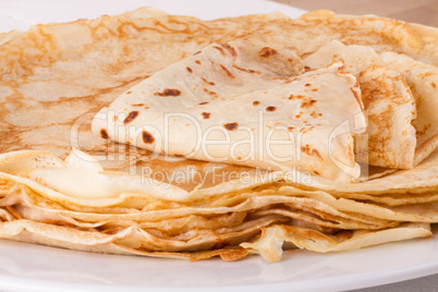 Delicious Pancakes on Plate Served