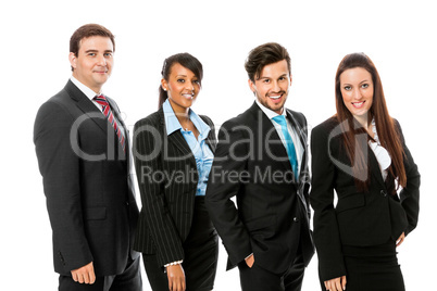 business team diversity happy isolated