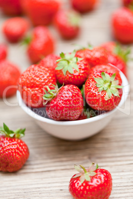 fresh tasty sweet strawberries macro closeup garden outdoor