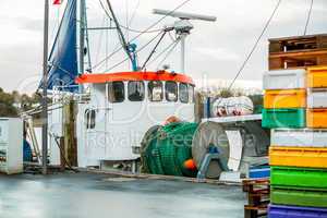 Fishing boat in harbour