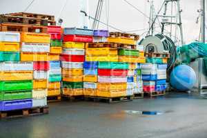 Fishing boat in harbour