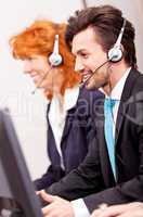 callcenter service communication in office