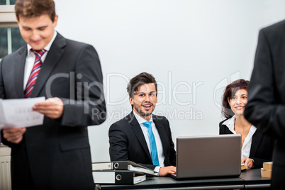 business people working in office teamwork