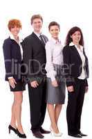 smiling business team man female isolated