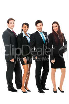 business team diversity happy isolated