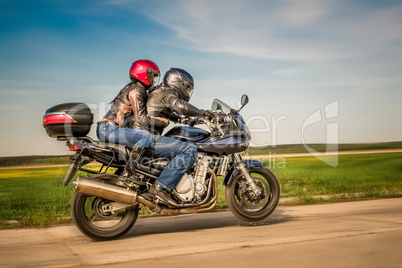 Bikers on the road