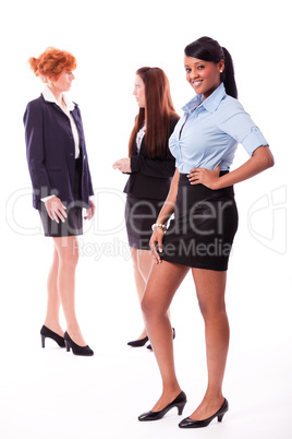 business team diversity happy isolated