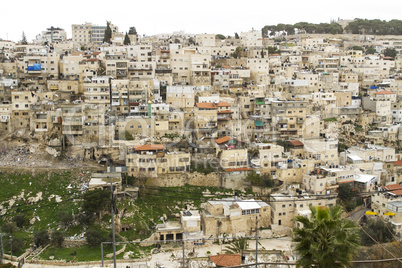 Silwan Village in Jerusalem.