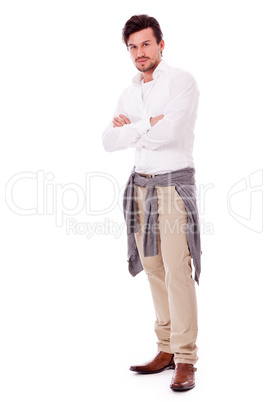 successful yound adult man casual isolated