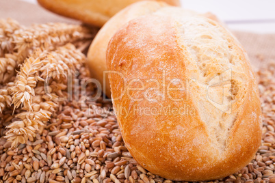 tasty fresh baked bread bun baguette natural food