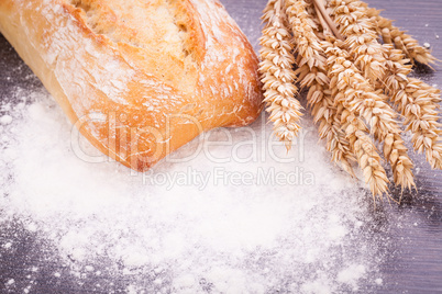 tasty fresh baked bread bun baguette natural food