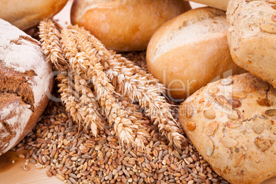 tasty fresh baked bread bun baguette natural food