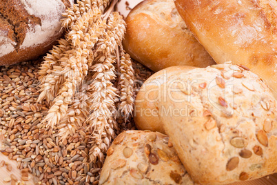 tasty fresh baked bread bun baguette natural food