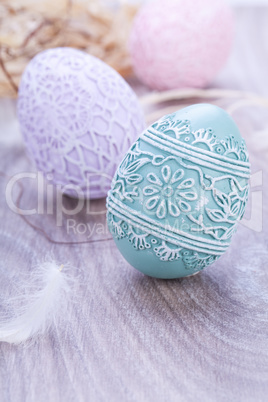 beautiful easter egg decoration colorfull eggs seasonal pastel