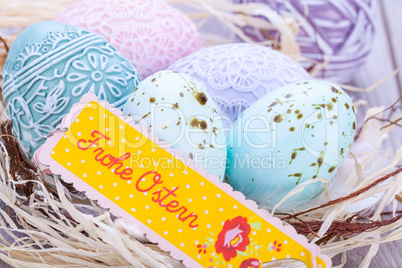 festive traditional easter egg decoration