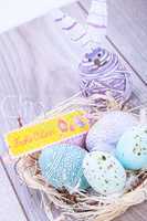 festive traditional easter egg decoration