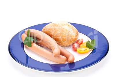 Frankfurters or Wiener sausages